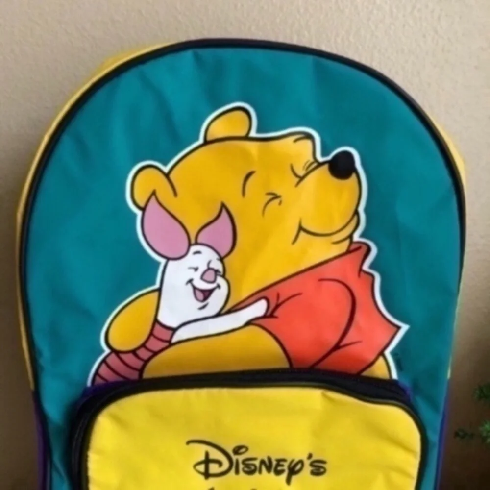 Kids Vintage Winnie the Pooh color block backpack - Picture 3 of 10